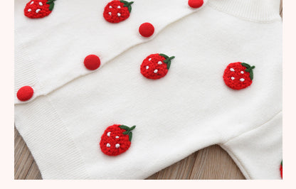 The Mink Wool: Two-Piece Baby Girl Mink Wool Sweater Dress