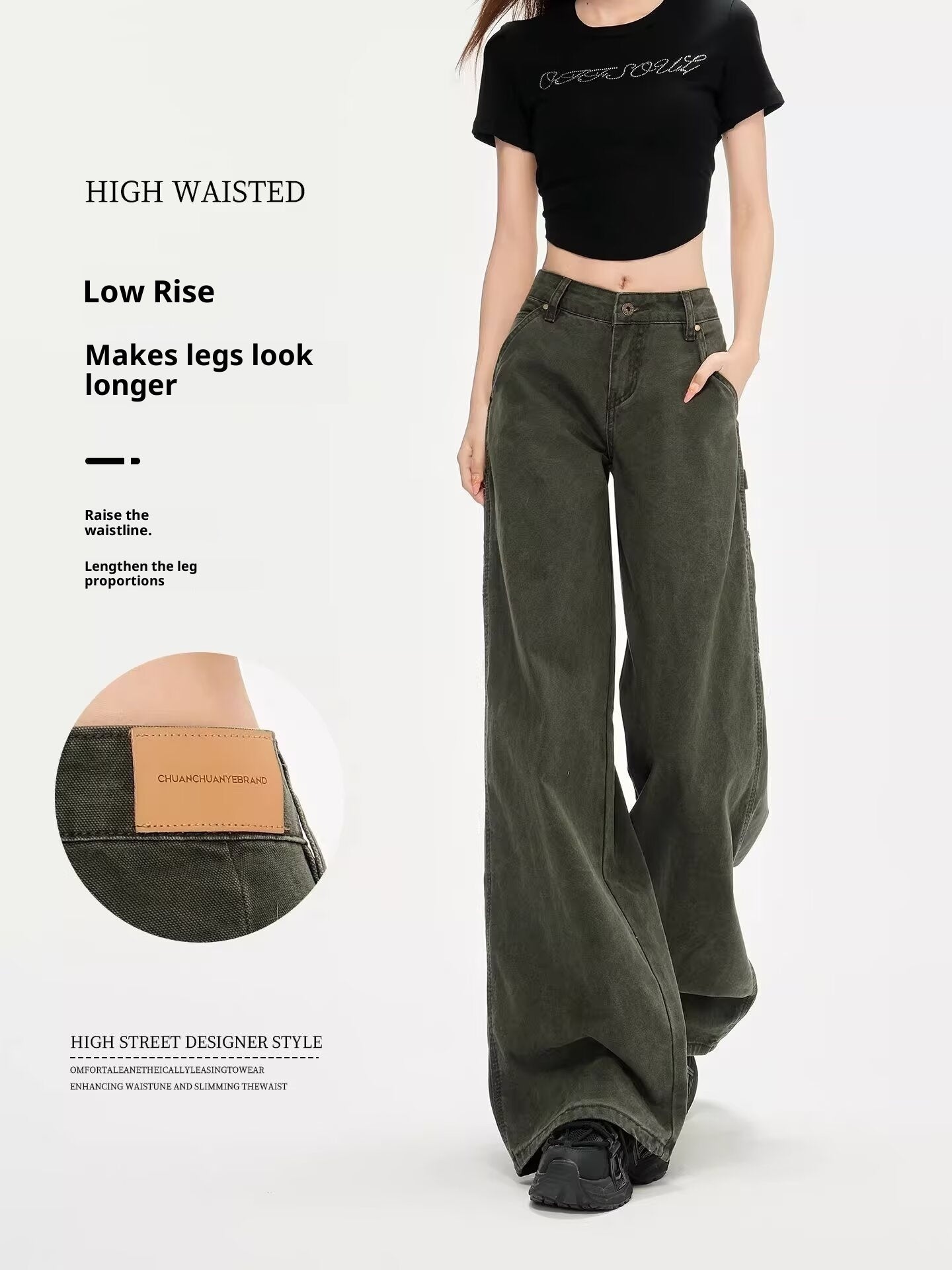 Women's Summer New Design Loose Straight-leg Flared Casual Overalls