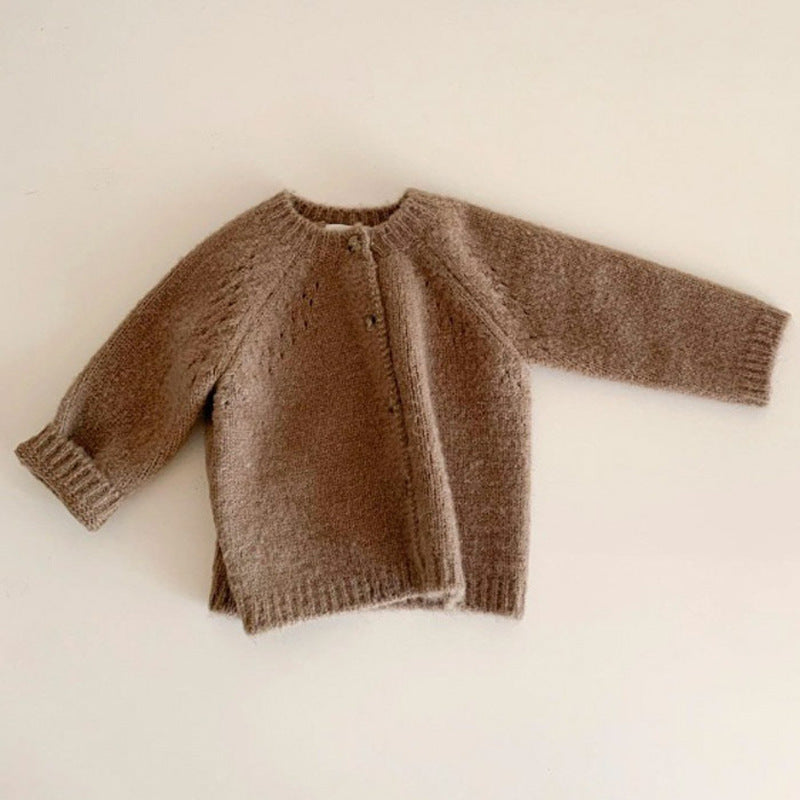Pure Wool Artisan Knitted Cardigan