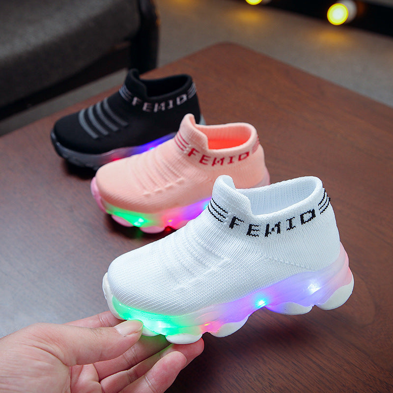 The Neon Path: LED Light-Up Shoes for Boys & Girls