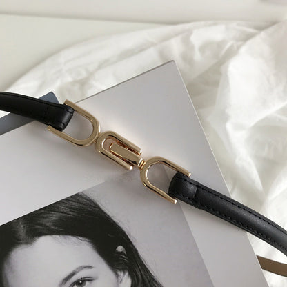 A Pair Of Buckles Belt Women's Fine Decoration Dress Matching