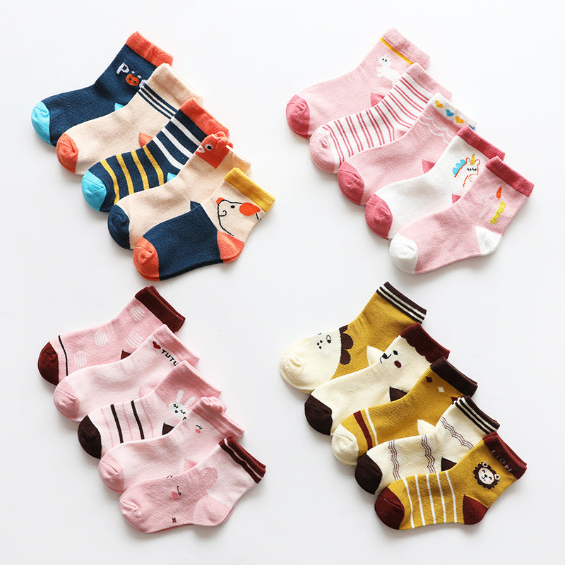 The Fauna Foot: Cartoon Animal Cotton Signature Socks