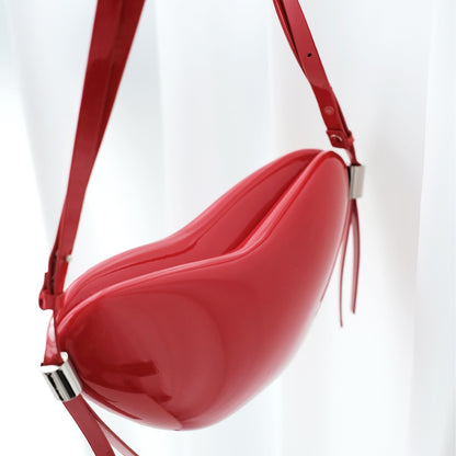 Peach Heart High Sense Girly Simplicity Crossbody Bag