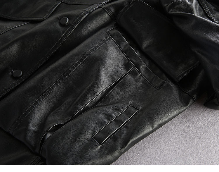 European American Street Trend Handsome Loose Leather Clothes Urban Maverick