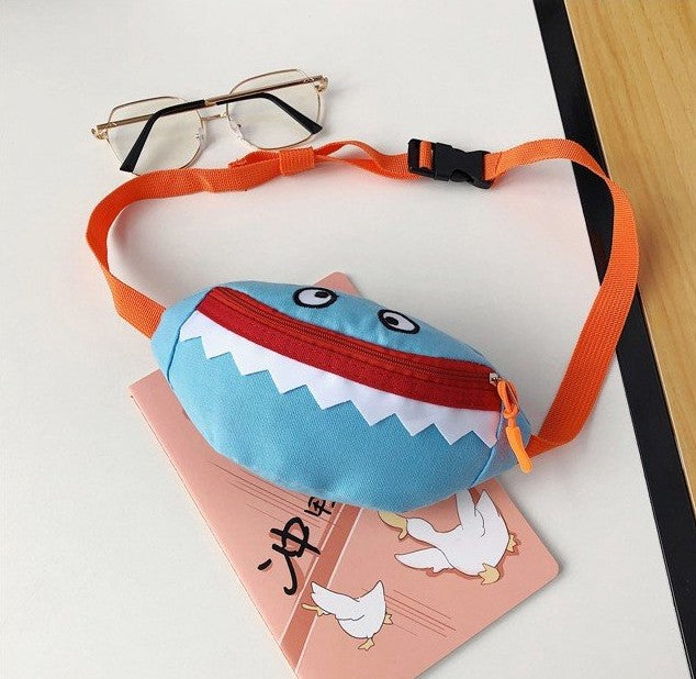 Canvas Artisan: Embroidered Cartoon Canvas Crossbody Bag