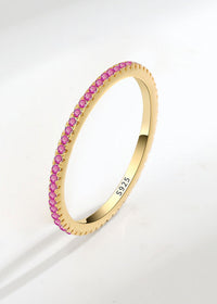 18K Gold Red Diamond