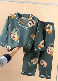 Dark green pineapple