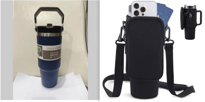 Commuter Tumbler: Stainless Steel Travel Cup with Handle