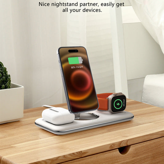 MagFold Desk: Adjustable Magnetic Charging Bracket & Desktop Dock