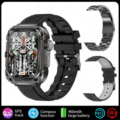 Multifunctional Large Screen Square Health Monitoring Outdoor Smart Watch