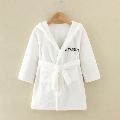 Cartoon Cozy: Flannel Children’s Nightgown & Bathrobe