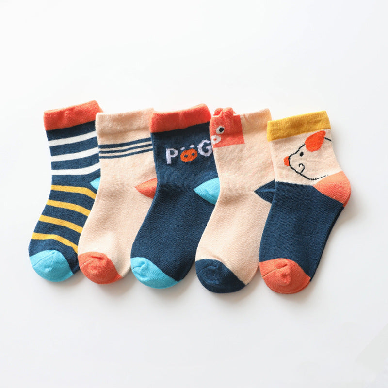 The Fauna Foot: Cartoon Animal Cotton Signature Socks