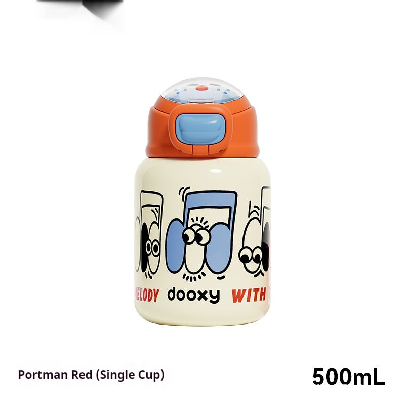 Academic Thermos: Children’s Straight-Drink School Water Bottle