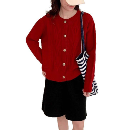 Casual Knitted Short Outer Wear Thick Small Sweater