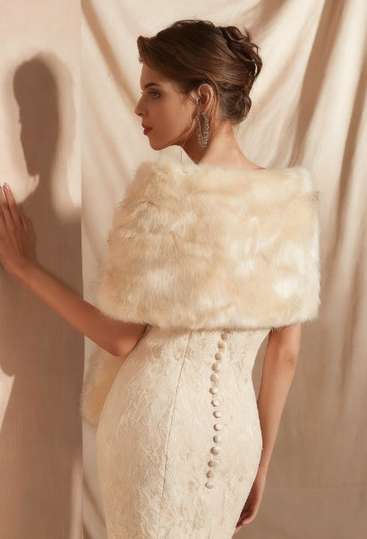 Faux Fox Fur High-end Elegant Simple Shawl