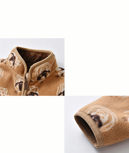 Unisex Arctic Plush Fleece Utility Jacket