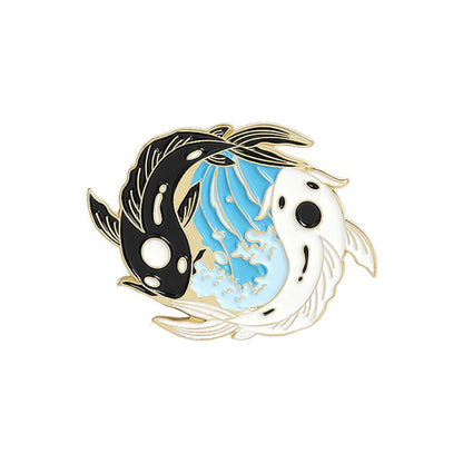 Gossip Brooch: Creative Small Animal Illustration Badge