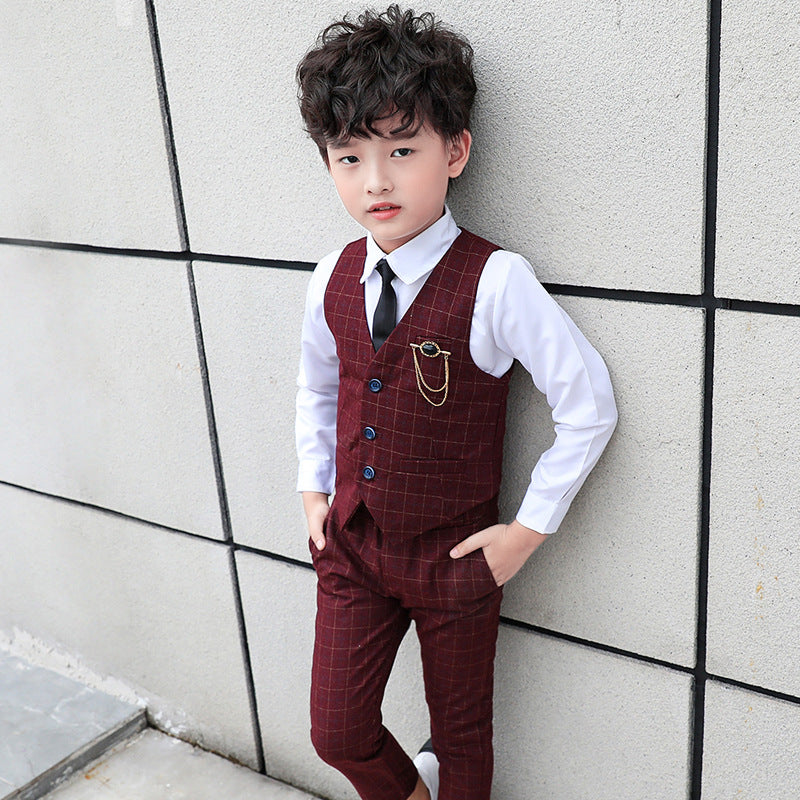 Autumnal Transition Waistcoat & Trousers Set