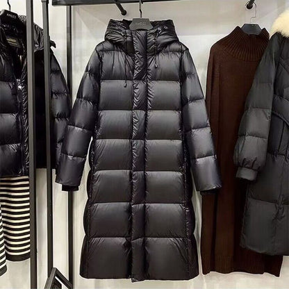 New Black Gold Men And Women Couple Hooded Thickened Jacket