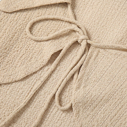 Polyester Small Fragrance Thin Short Outer Cardigan