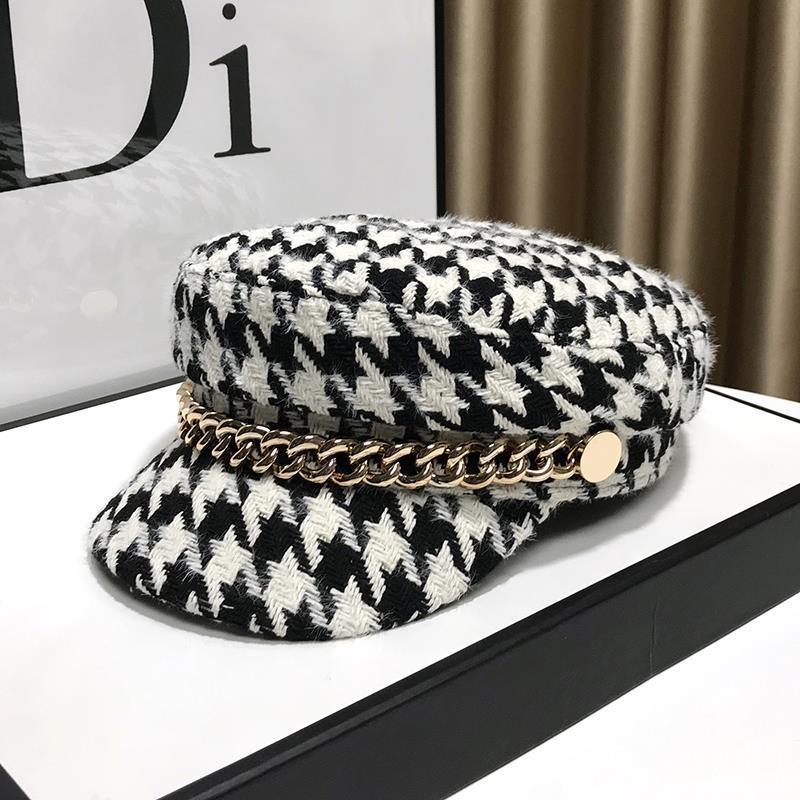 British Style Octagonal Cap Women's Hat