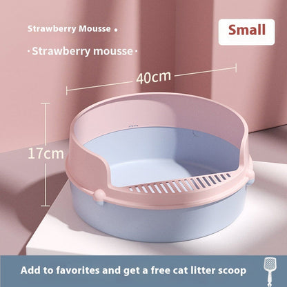 Anti-splash Semi Closed Litter Box