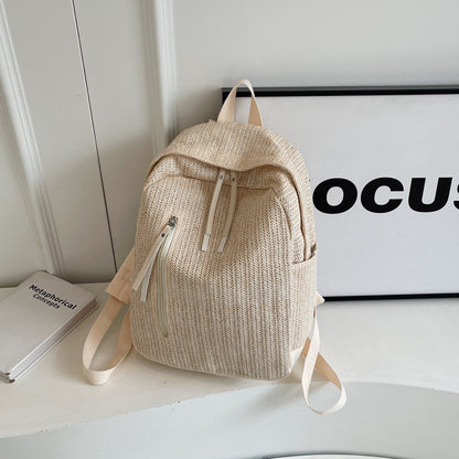 Minimalist Nylon Waterproof Schoolbag All-match Simple Leisure