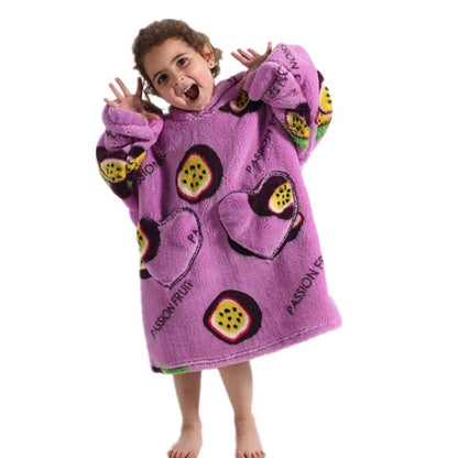 The Lazy Blanket: Oversized Cotton Velvet Hooded Blanket
