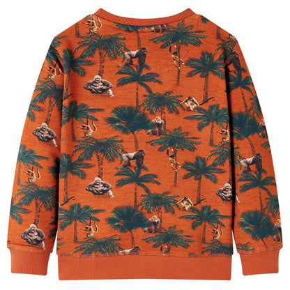 The Rust Rustle: Light Rust Brown Technical Sweatshirt