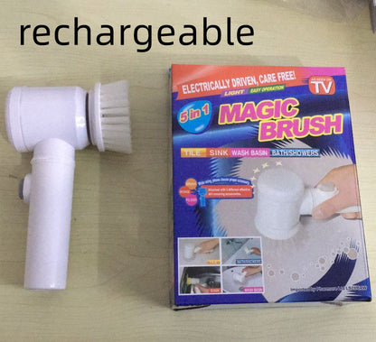 5-in-1 Electric Spin Scrubber | Rechargeable Power Cleaning Brush for Bathtub, Tile & Kitchen