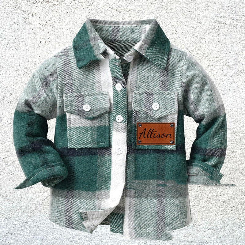 The Heritage Check: Children’s Patchwork Flannel Checkered Shirt