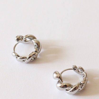 European And American Retro Metal Sense Frosty Style Earrings Personality