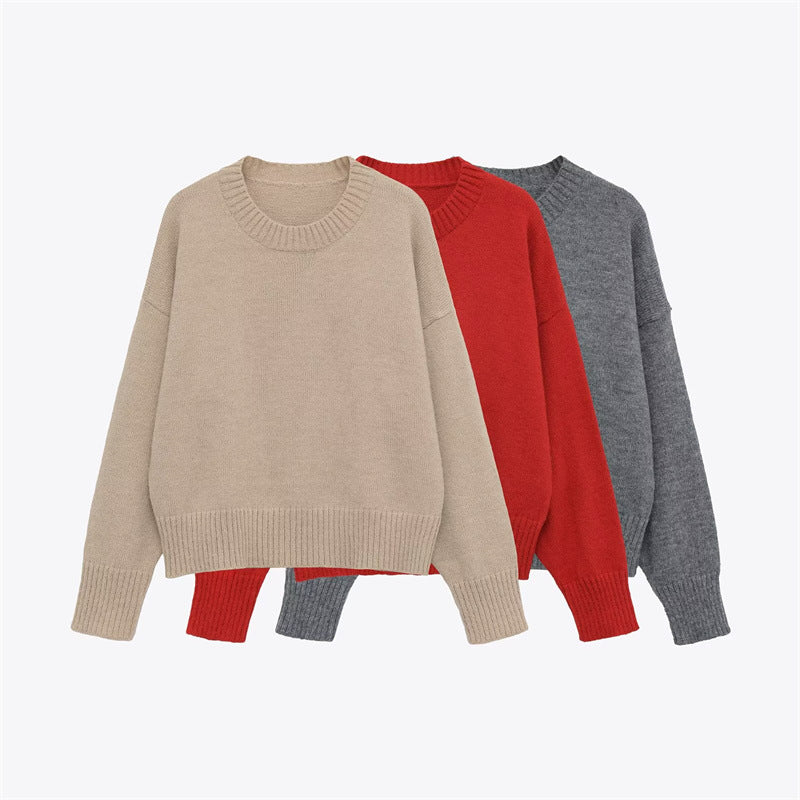 Stylish And Versatile Soft Jersey Sweater