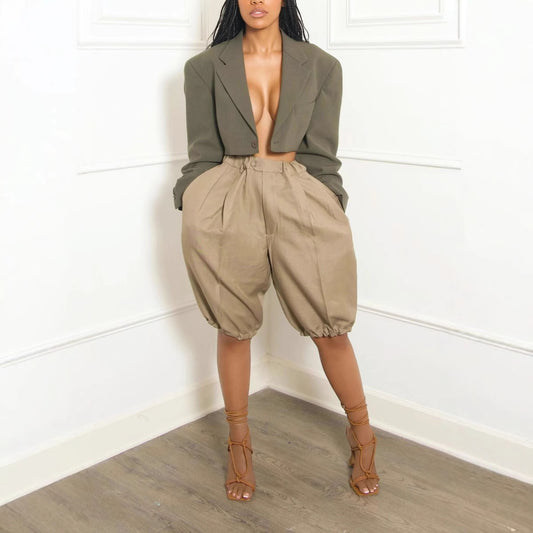 New Fashion Loose Casual Bloomers Leg Shaping Shorts