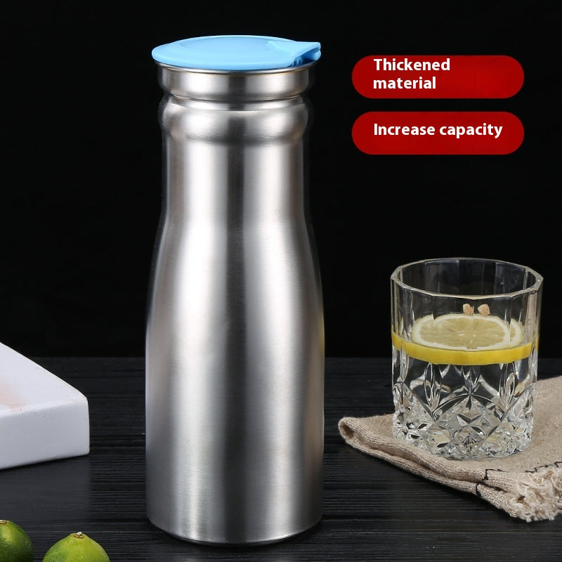 Minimalist Pitcher: Single-Layer Stainless Steel Cold Bottle