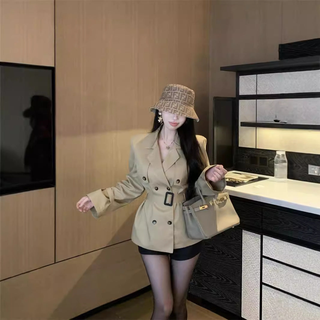 French Style Elegant Double Breasted Coat