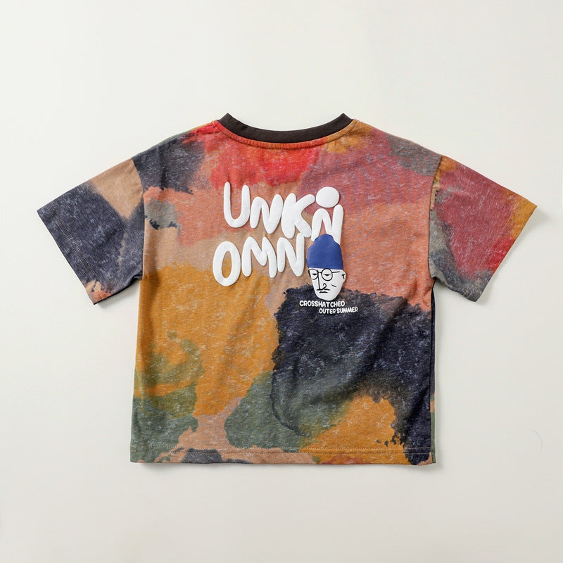 The Bubble Prism: Tie-Dye Bubble-Printed Short-Sleeve T-Shirt