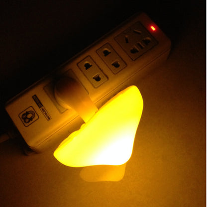 LED Mushroom Night Light | EU/US Plug-In Light Sensor Wall Lamp for Bedroom & Home Décor
