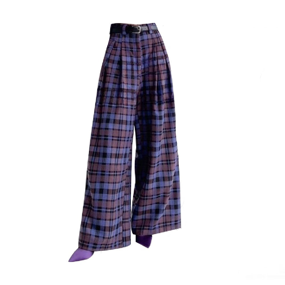 Retro Fashionable High Waist Slimming Wide-leg Pants For Women