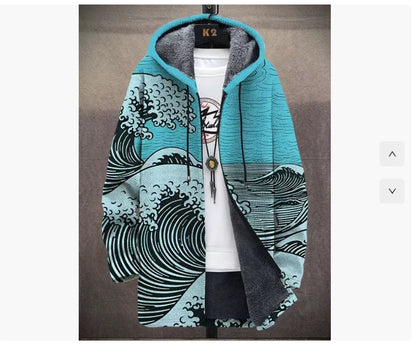 Hooded Cardigan Thick Winter Clothes Cozy Layered Essential