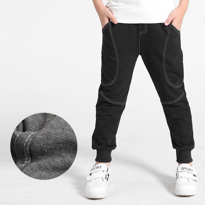 Fashion Cute Solid Color Childrens Cotton Casual Anti-Mosquito Pants Protective Charm