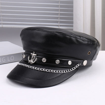 Artistic Retro Personality Light All-matching Peaked Cap