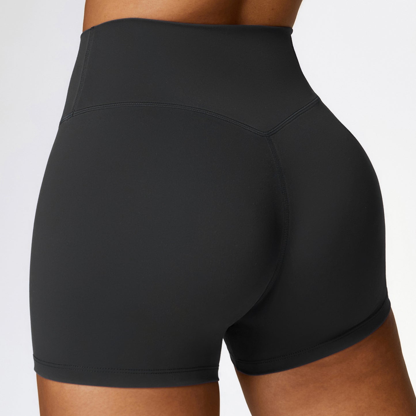 Brushed Tight High Waist Yoga Shorts For Women