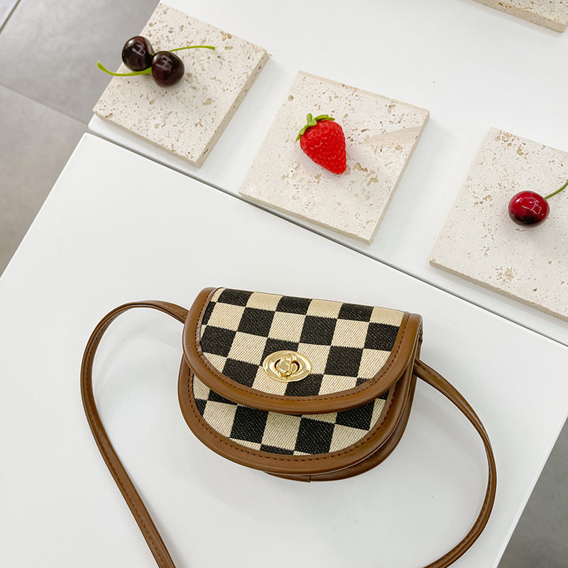 Checkerboard Edit: High-Texture Stylish Children’s Bag