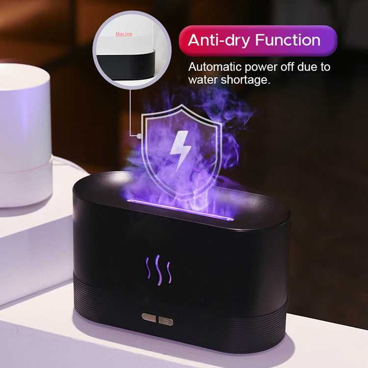 USB Ultrasonic Flame Humidifier Product Display