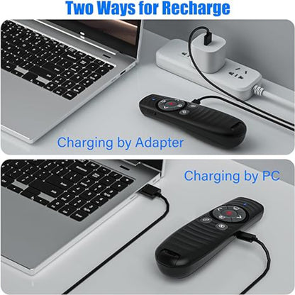 Dual Receiving Laser Pointer With Remote Control Rechargeable