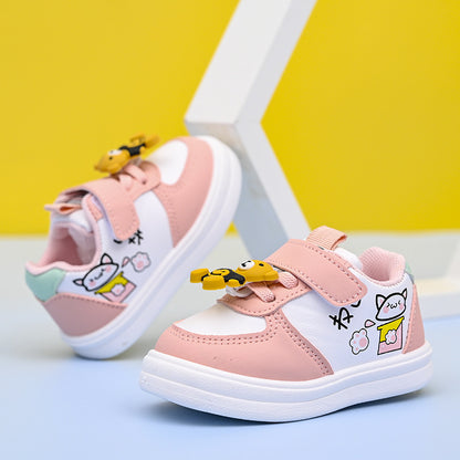 The Leather Surface: Children’s Leather-Surface Baby Toddler Sneakers