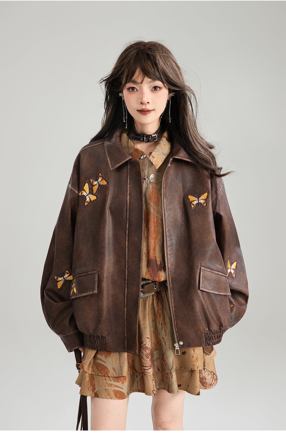 Advanced Brown Leather Jacket For Women