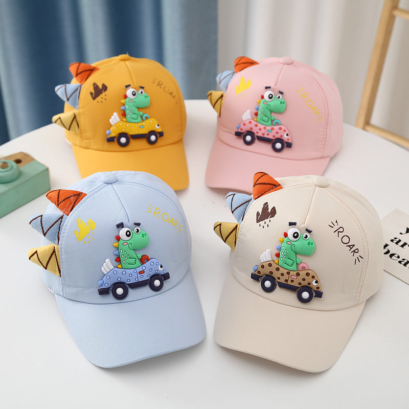 Prehistoric Edit: Dinosaur & Car Embroidered Peaked Cap