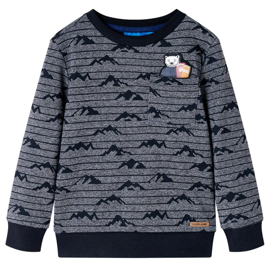 Children's sweatshirt navy blue melange 116